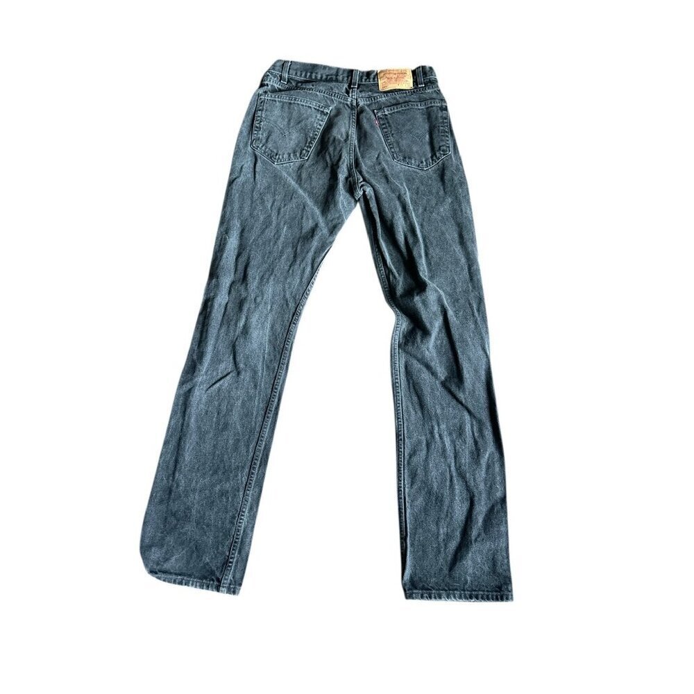 Levi's Men's 505 Distressed Black Jeans